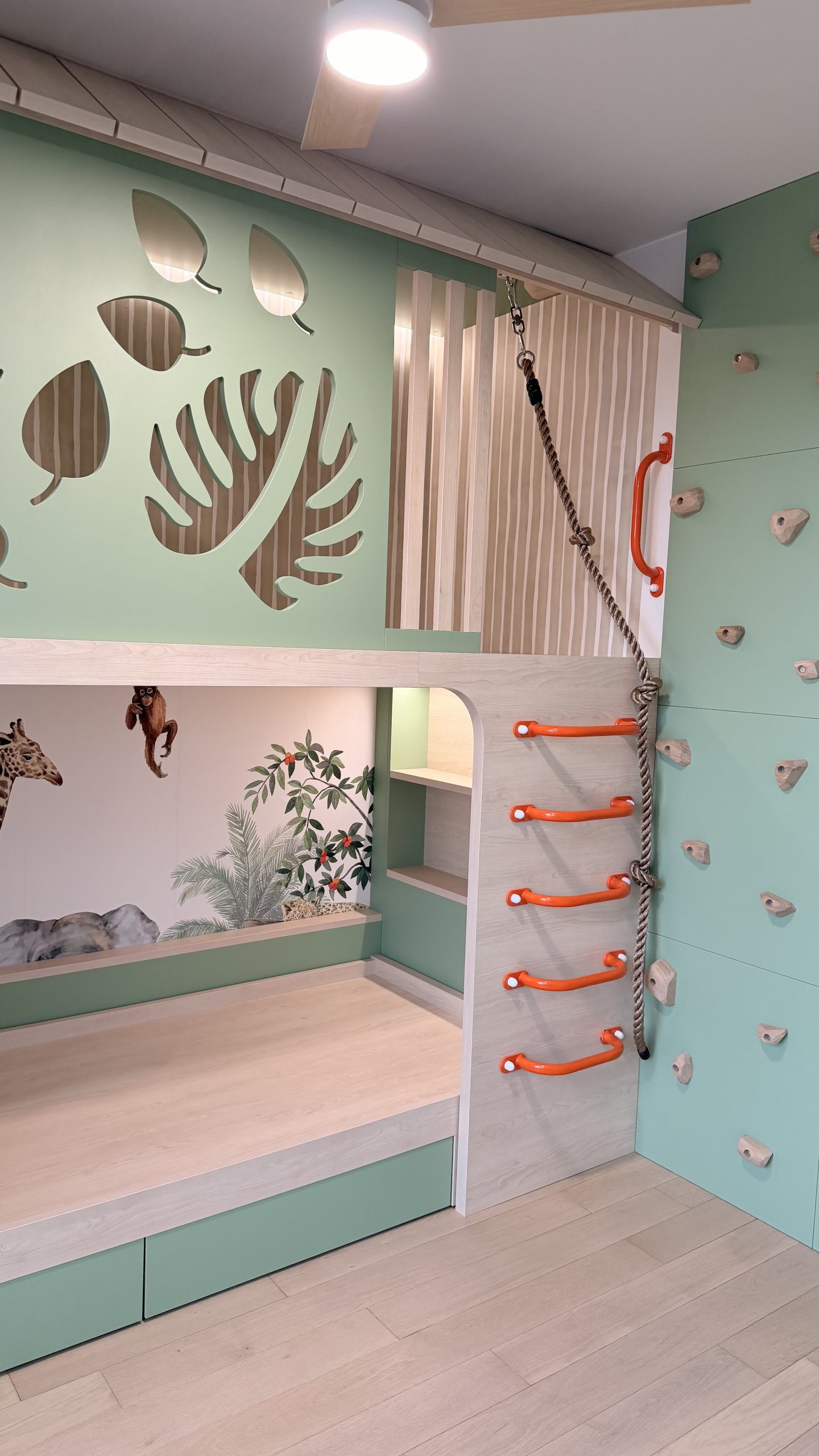 Chambre d'enfant jungle - vue de face