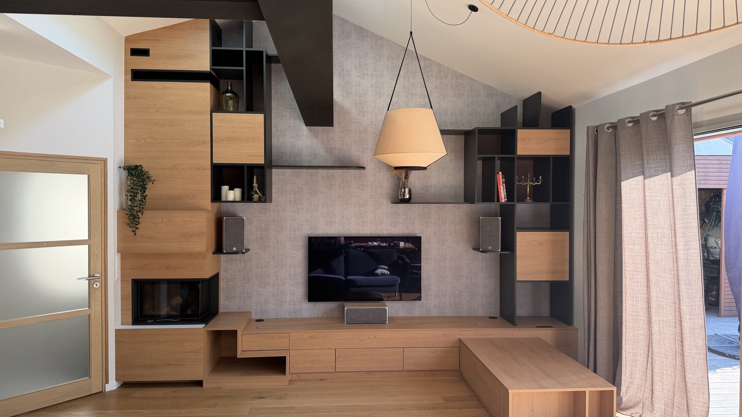 Aménagement de salon complet sur mesure