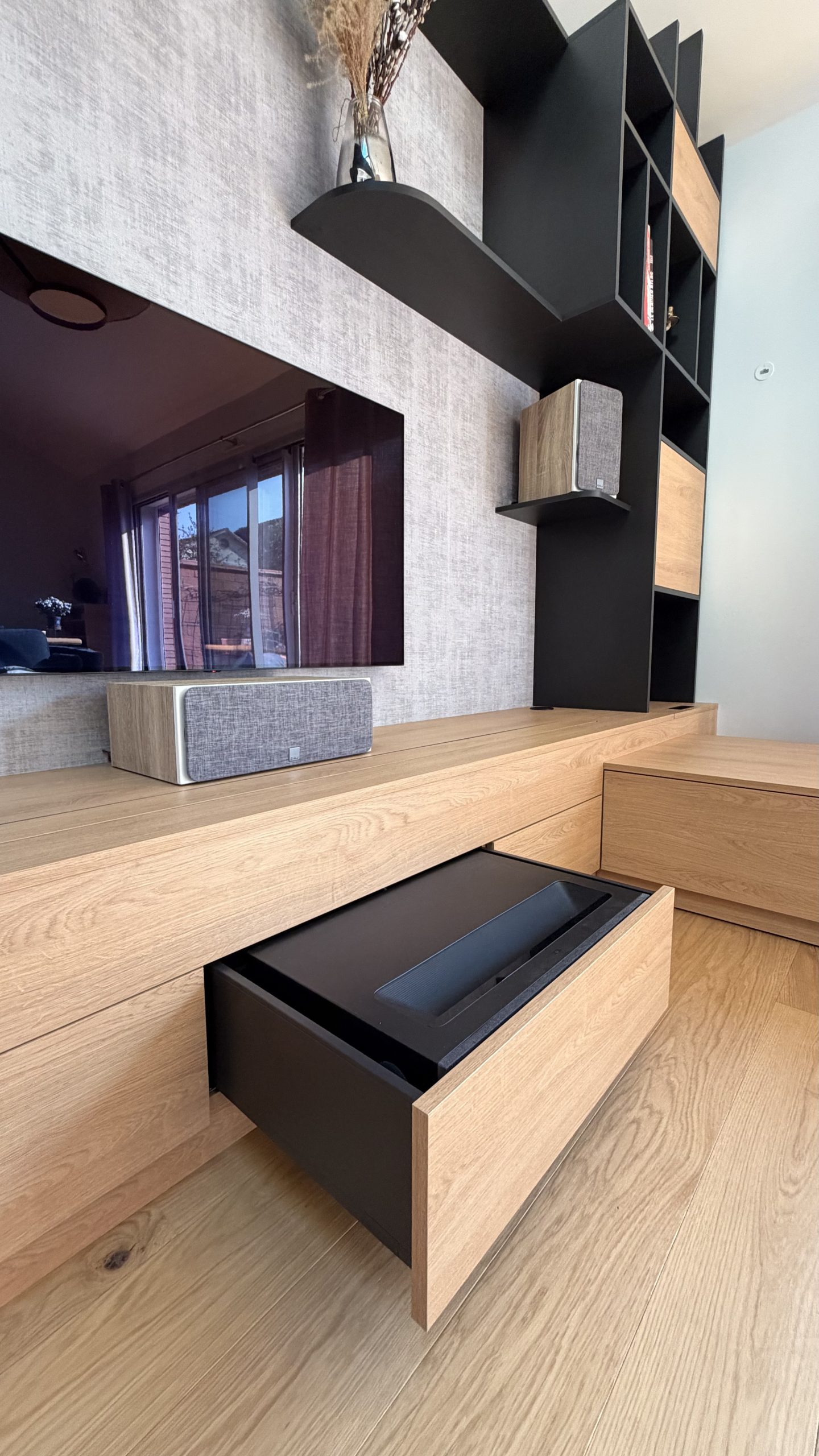 tiroir Blum pour video-projecteur