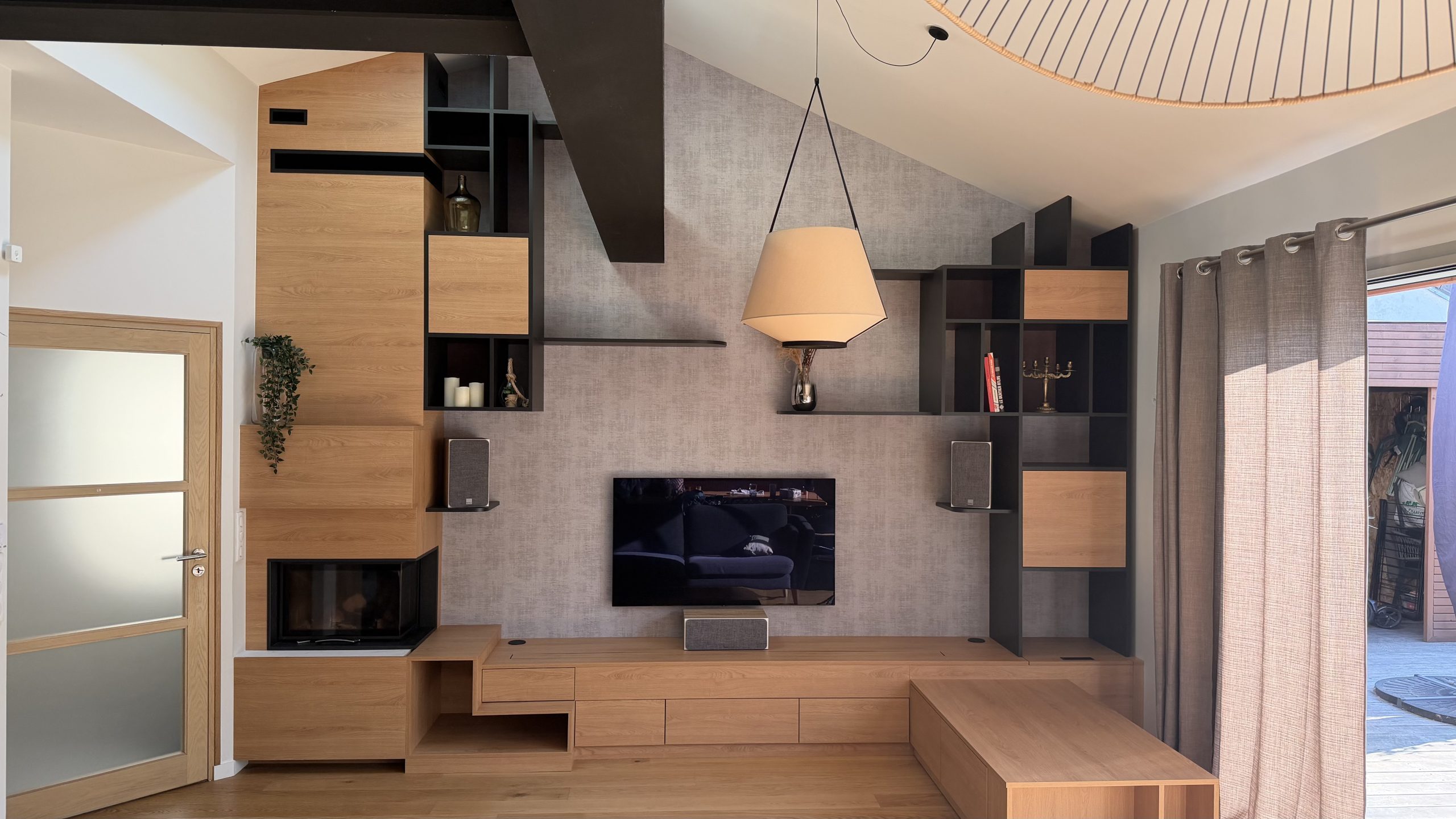 Aménagement de salon complet sur mesure